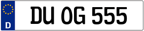 Truck License Plate